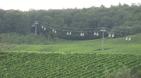 Germany - Ruedesheim - cablecar Видео 12051226