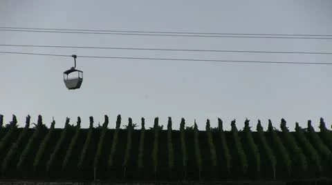 Germany - Ruedesheim - cablecar Stock Footage 12051317