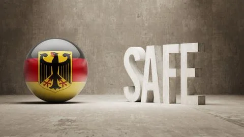 Germany. Safe Concept. Stock Illustration