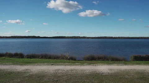 Germany- Saxony - Leipzig - view of marina on Cospudener See lake Video stock 324868038