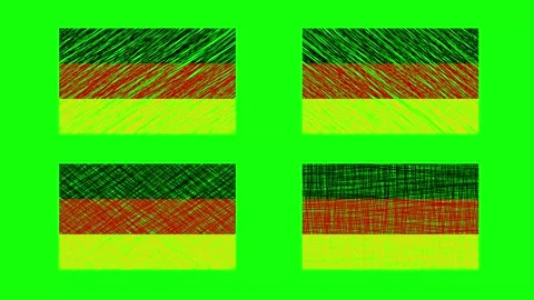 Germany Scribble Animation on Green Screen Background. Looping seamless ani.. Stock Footage 226719956