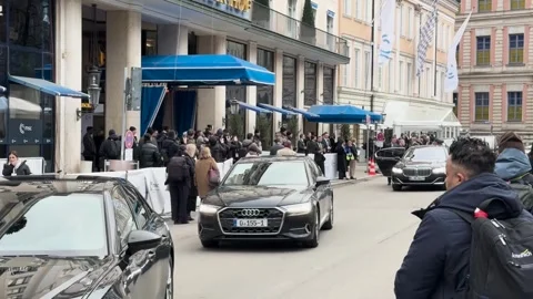 Germany: Security ramped up ahead of 62nd Munich Security Conference Video stock 328815986
