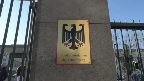 Germany seeks to coordinate military support for Ukraine in light of the suspens Stock Footage 303596848