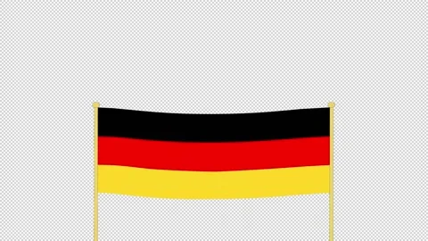 GERMANY Simple Animated Flag Video stock 162832804