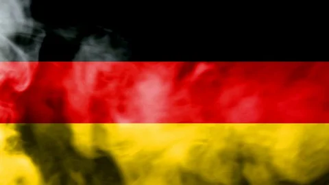 Germany smoke waving flag 動画素材 98268564