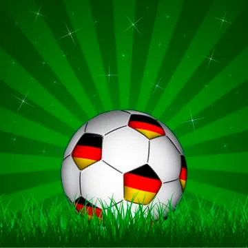 Germany soccer ball, vector Stock Illustration