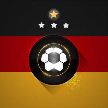 Germany soccer flag Stock Illustration
