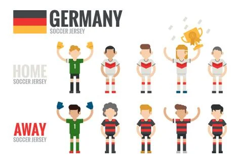 Germany soccer team Stock Illustration