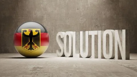 Germany. Solution Concept. Stock Illustration