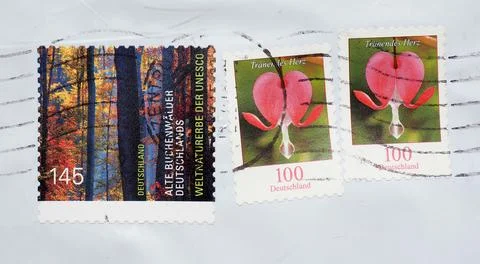 Germany stamp Stock Photos