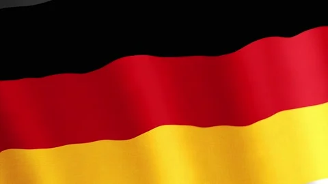 Germany. State flag of the country. Stock Footage 137033659