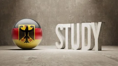 Germany. Study Concept. Stock Illustration