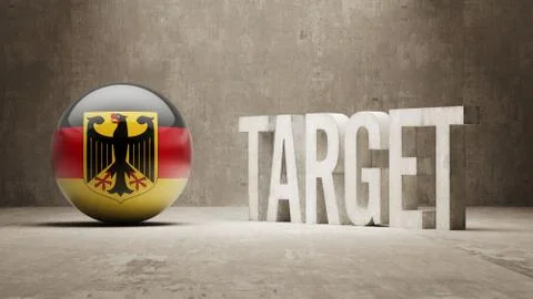Germany. Target Concept. Stock Illustration