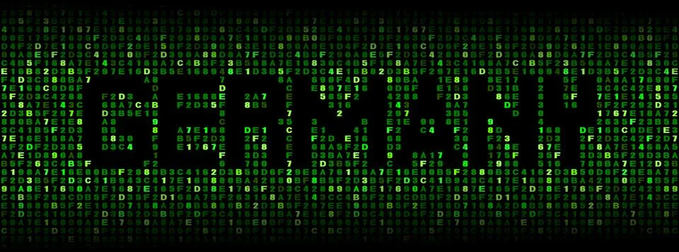 Germany text on hex code illustration Stock Illustration