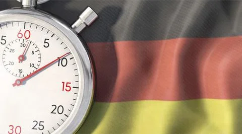 Germany - time is running out Illustrazione stock
