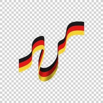 Germany unity day element wave flag vector Stock Illustration