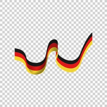 Germany unity day element wave flag isolated Stock Illustration