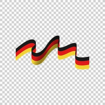 Germany unity day wave flag clipart Stock Illustration