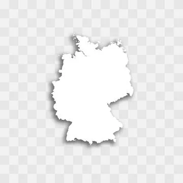 Germany vector map silhouette Illustrazione stock