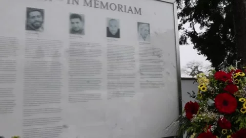Germany: Victims of Hanau racist attack commemorated in Germany on sixth ... Stock Footage 329238339