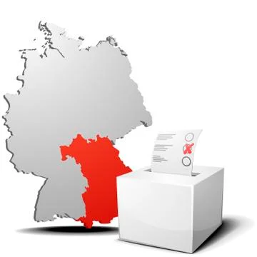 Germany voting bavaria Stock Illustration
