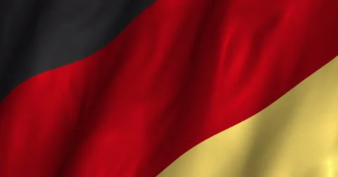 Germany Waving Flag-4K Stock Footage 46885853
