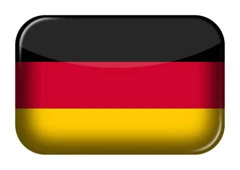 Germany web icon rectangle button with clipping path Stock Illustration