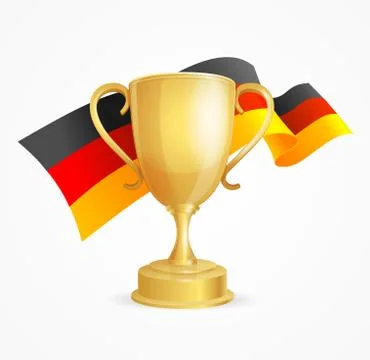 Germany Winning Cup Concept. Vector Stock-Illustration