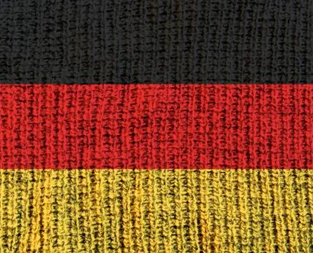 Germany Wool Textured Flag Stock Photos