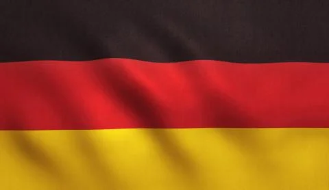 Germenay Flag Waving - German Texture Stock Illustration