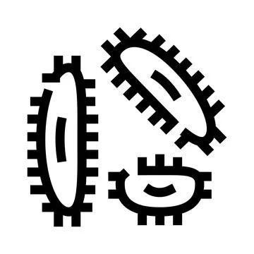 Germs bacteria virus cells micro organisms icon Illustrazione stock