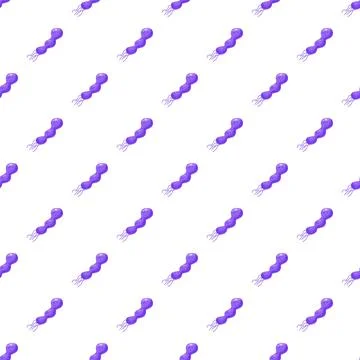 Germs bacteria virus seamless pattern repeating background Stock Illustration