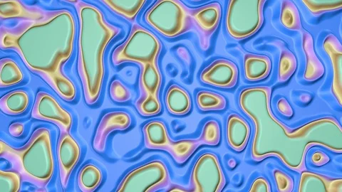 Germs Under A Microscope in Bright &amp; Vibrant Colours Stock Footage 113854591