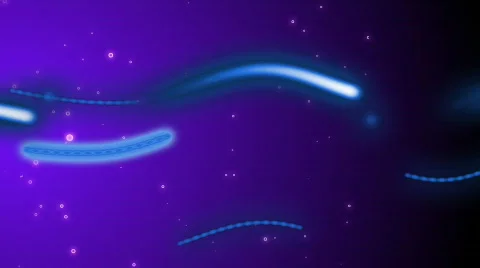 Germs in water - computer generated Stock Footage