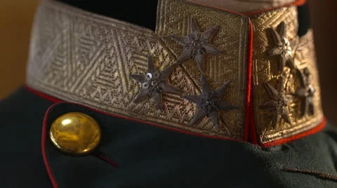 Gernerals uniform 스톡 동영상 25305715