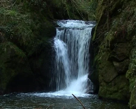 Geroldsauer Waterfall Stock Footage 77354