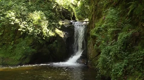 Geroldsauer waterfall Stock Footage 65480757