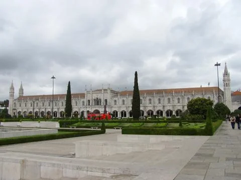 Geronimos Lisbon history gothic monastery heritage Stock Photos