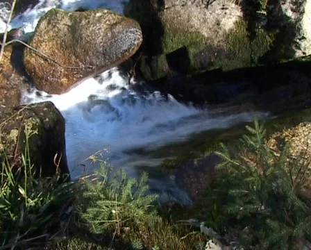 Gertelsbach-waterfalls - single step from above Stock Footage 77458