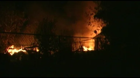 Gervais, House Fire 10-26-14 9 Stock Footage 82293077