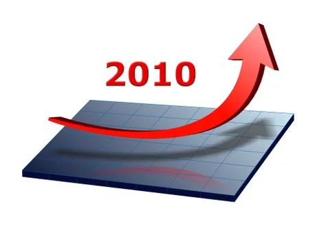 Geschäft Diagramm Pfeil Erfolg Aufschwung 2010 Stock Photos