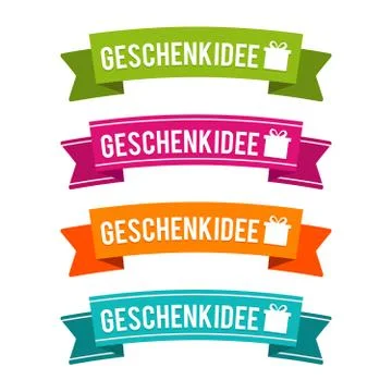 Geschenkidee Banner Illustrazione stock