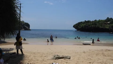 Gesing Beach Stock Footage 149386741