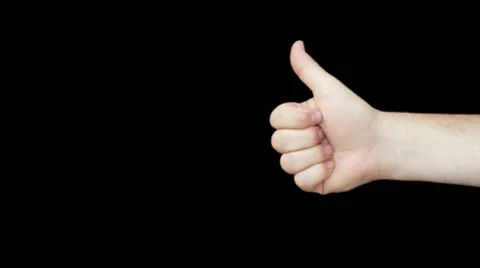 Like gesture with alpha key pre keyed Stock Footage 11699996