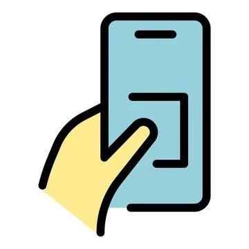 Gesture android phone icon vector flat Stock Illustration