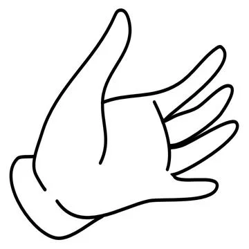 Gesture of Asking for Something Stock Illustration