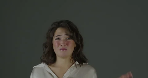 Gesture asks the speaker, 'Are you mad?" Stock Footage 250709643