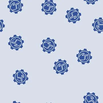 Gesture control augmented reality glyph seamless pattern イラスト素材