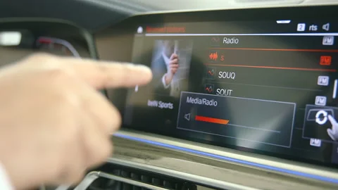 Gesture control luxury car Stock Footage 170819523