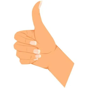 Like gesture female hand Stock Illustration